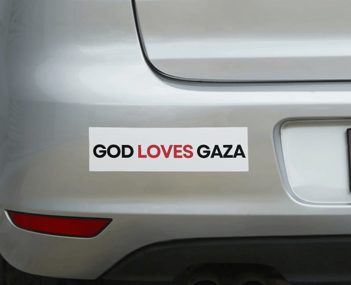 God Loves Gaza Bumper Sticker